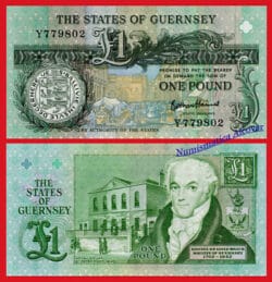 GUERNSEY 1 Pound libra 1991 (2016) Pick 52d  SC / UNC