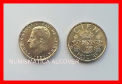 MONEDA 100 Pesetas 1985 Juan Carlos I SC - SPAIN KM#826 UNC