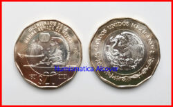 MEXICO MEJICO 20 Pesos 2021 Bicentenario Marina Naval SC
