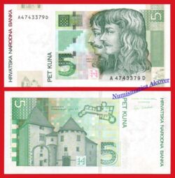 CROACIA 5 Kuna 2001 Pick 37  SC