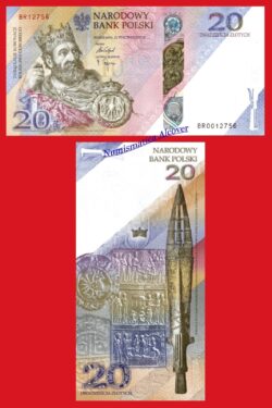 POLONIA 20 Zlotych 2025 Conmemorativo Coronación Rey Folder SC