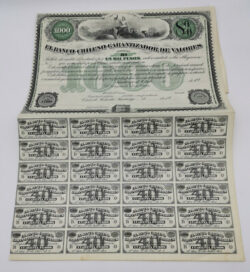 CHILE Acción BANCO CHILENO GARANTIZADOR DE VALORES 1000 Pesos