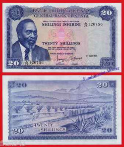 KENIA 20 shillings 1973 Pick  8d SC