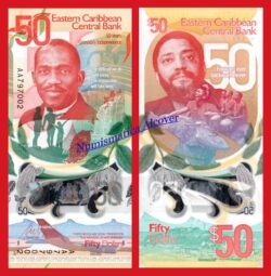 ESTADOS DEL CARIBE ORIENTAL 50 Dólares 2024 Conmemorativo Pick nuevo SC