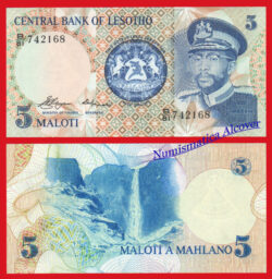 LESOTO 5 Maloti 1981 Pick 5a  SC