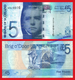 ESCOCIA BANK OF SCOTLAND 5 Pounds libras 2007 Pick 124a SC  UNC