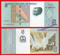 ANGOLA 5 Kwanzas 2012 (2017) Pick 151A SC