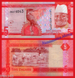 GAMBIA 5 dalasis 2015 Reemplazo Serial Z Pick 31r  SC