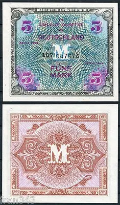 ALEMANIA 5 marcos 1944 II Guerra mundial  Pick 2a   SC / UNC