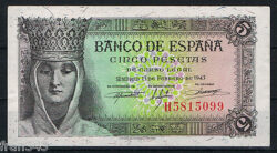 5 PESETAS 1943 ISABEL LA CATÓLICA Pick 127   EBC  XF