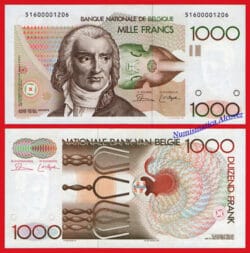 BELGICA 1000 Francos 1980 Firma 1 Pick 144 SC