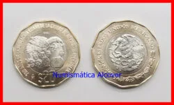 MEXICO MEJICO 20 Pesos 2021 700 Aniv. Fundación de Tenochtitlán  SC