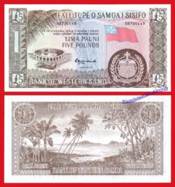 SAMOA 5 Pauni pounds 1963 (2020) Pick 15CS   SC /  UNC