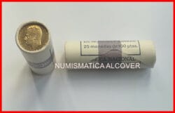 Cartucho 25 monedas 100 Pesetas 1985 original FNMT - SPAIN roll km#826