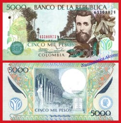 COLOMBIA 5000 Pesos 2014 Pick 452q  SC / UNC