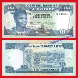 SWAZILAND SUAZILANDIA 10 Emalangeni 2006 Pick 29c SC