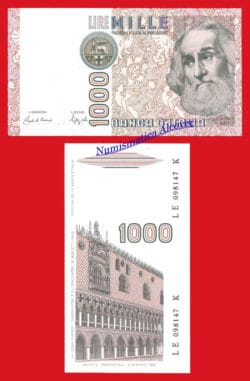 ITALIA 1000 Liras 1982 Marco Polo Pick 109b SC