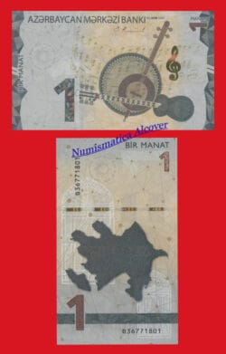 AZERBAYAN AZERBAIJAN 1 Manat  202022) Pick 38 SC / UNC