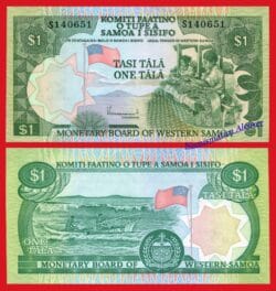 SAMOA 1 Tala 1980 Pick 19  SC /  UNC
