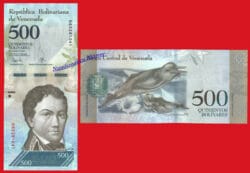 VENEZUELA 500 Bolívares 2017 Pick 94b  SC