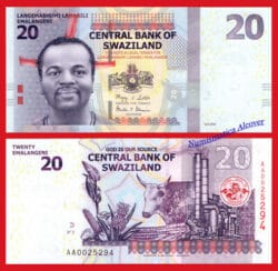 SUAZILANDIA 20 Emalangeni 2010 (2011) AA Pick 37a  SC