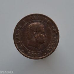 PORTUGAL Carlos I 20 Reis 1892 KM#533