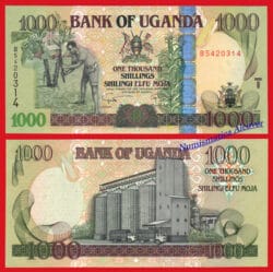 UGANDA 1000 Shillings 2009 Pick 43c  SC