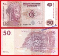 CONGO REPUBLICA DEMOCRATICA 50 Francs francos 2013 HDM Pick 97A (2) SC