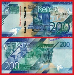 KENIA 200 Shillings 2019 Pick 54 SC /  UNC