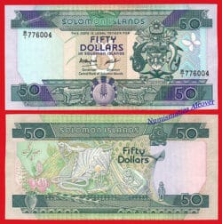 SALOMON SOLOMON ISLANDS 50 Dollars dolares 1986 Pick 17 SC