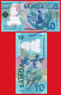 WESTERN SAMOA 10 Tala 2019 Commemorative Polymer  Pick New SC /  UNC