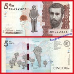 COLOMBIA 5000 Pesos 2017 Pick 459c SC / UNC