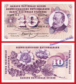 SUIZA 10 Francos 1974 Firma 45 Pick 45t  SC