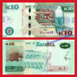 ZAMBIA 10 Kwacha 2020 Pick NEW  SC / UNC