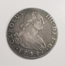 ESPAÑA CARLOS IV 4 Reales 1794 MF Madrid