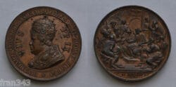 PIO IX Medalla bronce Concilio VATICANO 1870