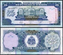 HAITI 25 Gourdes 2000 2009 Pick 266d SC