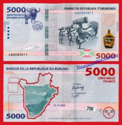BURUNDI 5000 Francos 2022 (2023) Pick nuevo SC