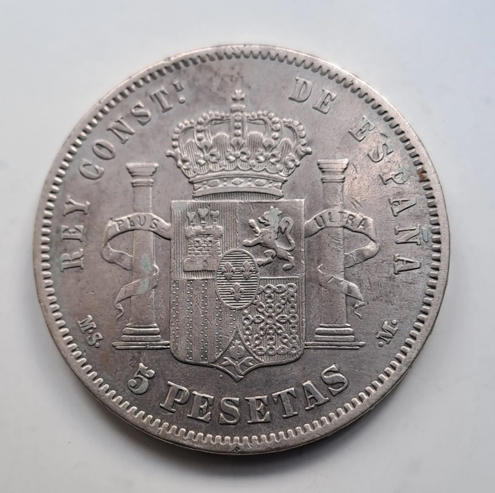 ALFONSO XII 5 Pesetas 1881 (18*81) MSM - Imagen 2