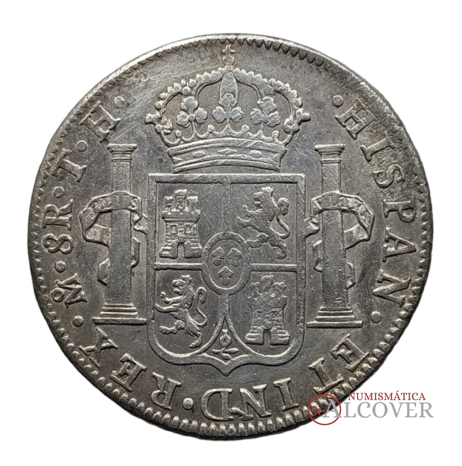 CARLOS IV 8 Reales 1808 TH EBC- - Imagen 2