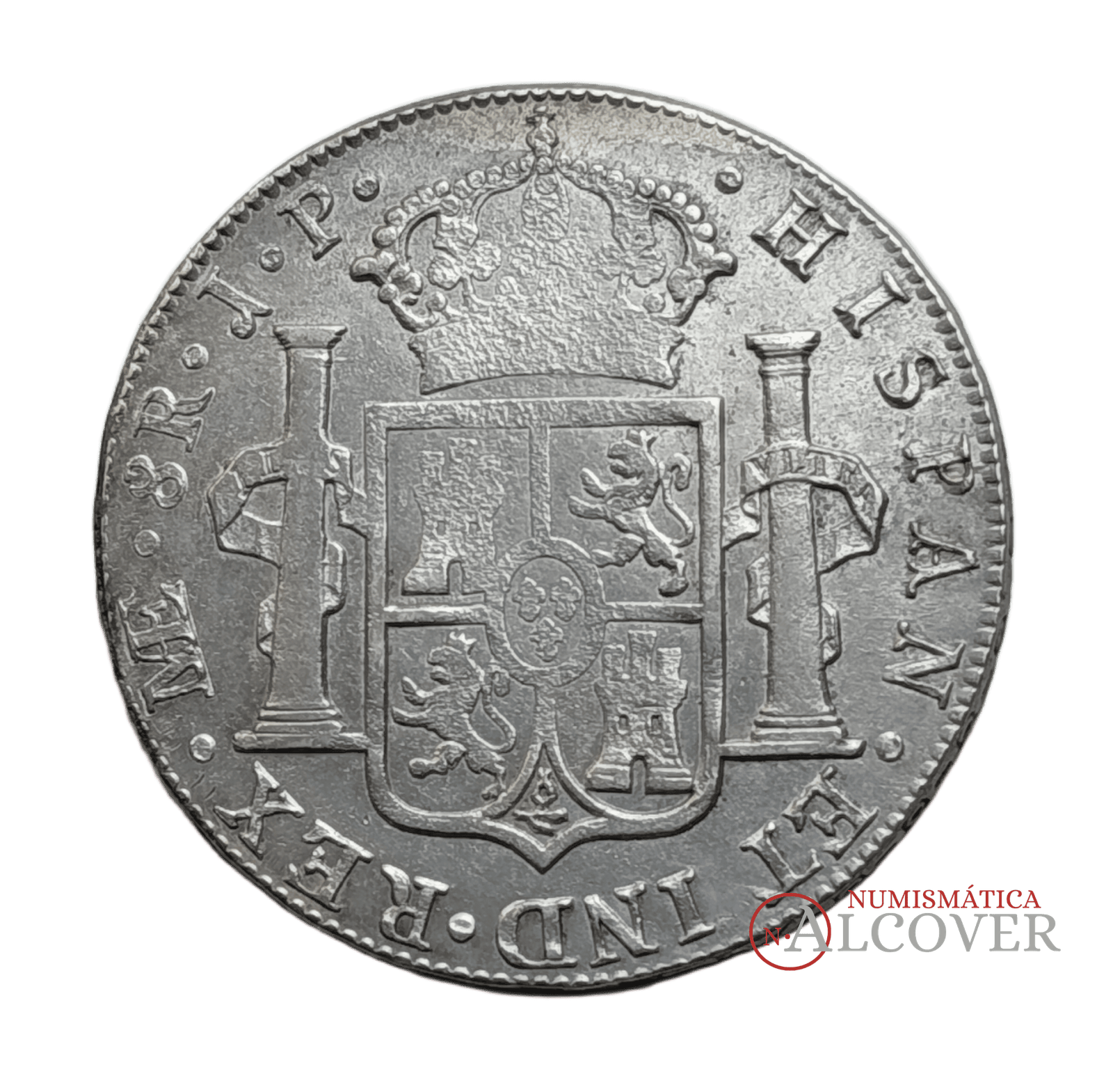 FERNANDO VII 8 Reales 1817 Lima J.P. "Busto imaginario" MBC+ - Imagen 2