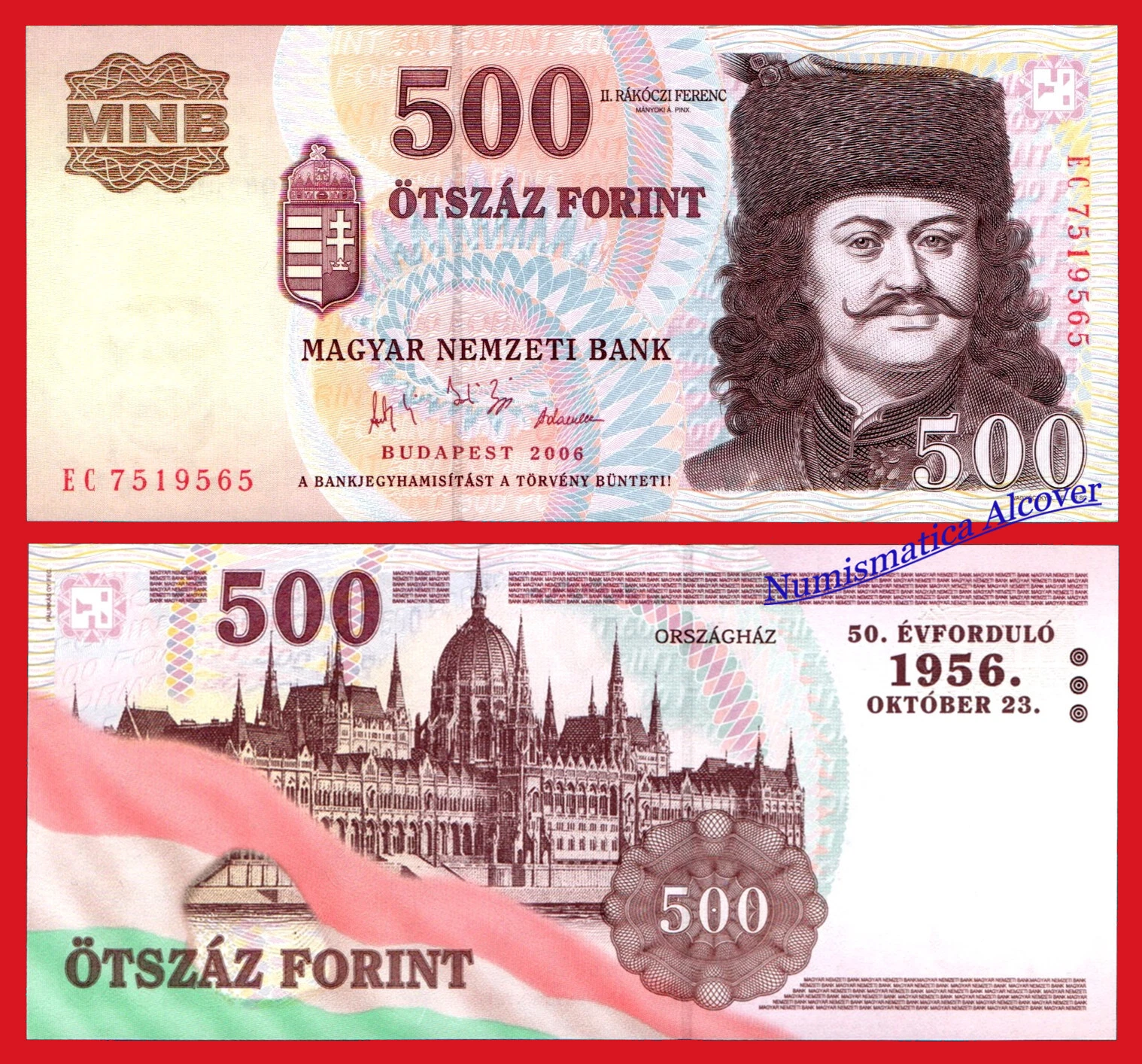 HUNGRIA 500 Forint 2006 Conmemorativo Pick 194 SC