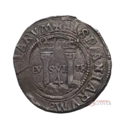 JUANA Y CARLOS 4 Reales (1554-1556) Carolus M-O México BC+