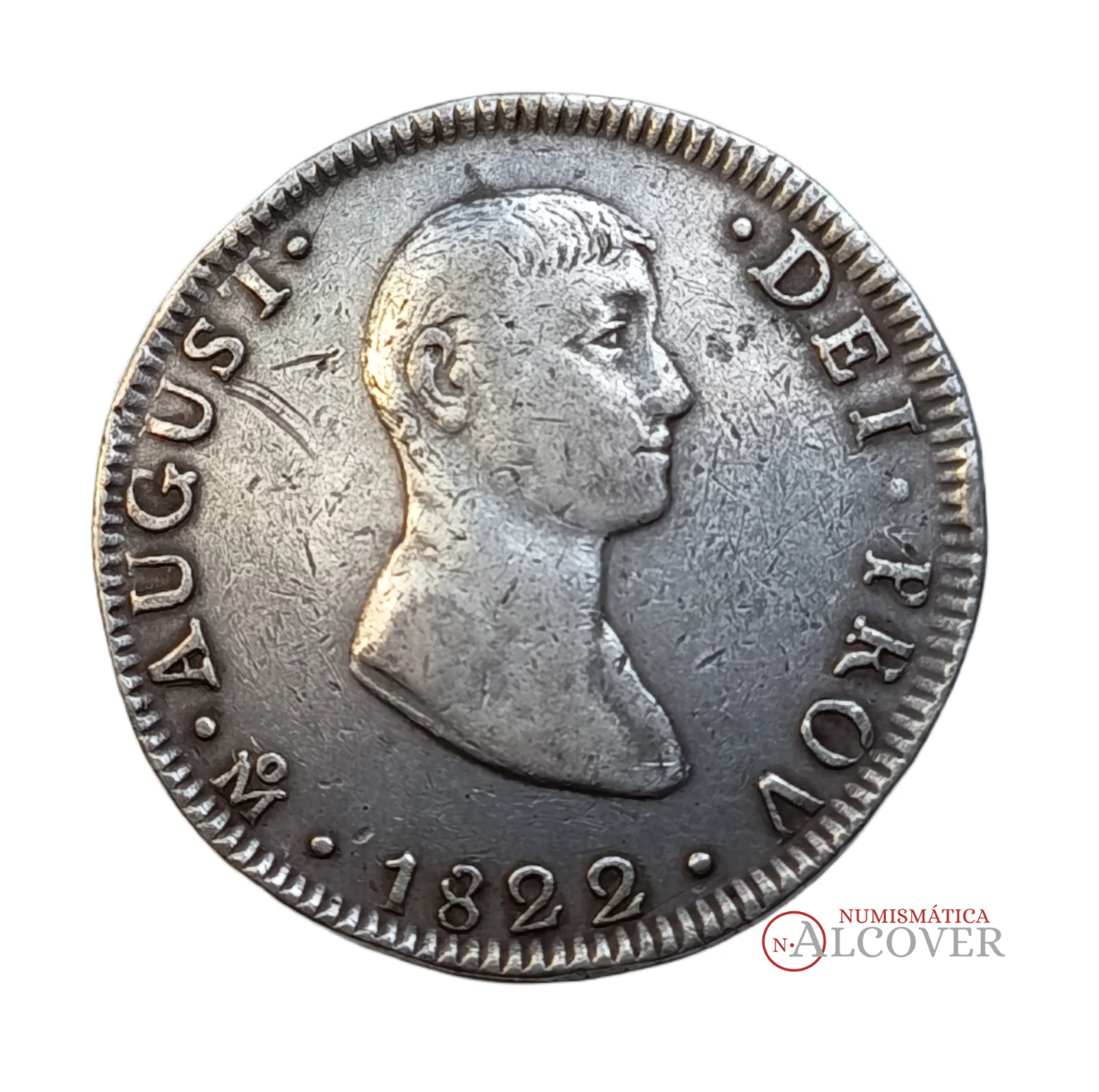 MÉXICO 8 Reales 1822 Agustín de Iturbide "Pollito" BC+ - Imagen 2