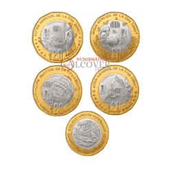 MÉXICO Serie completa 4 x 20 Pesos 2026 Copa Mundo Fútbol SC