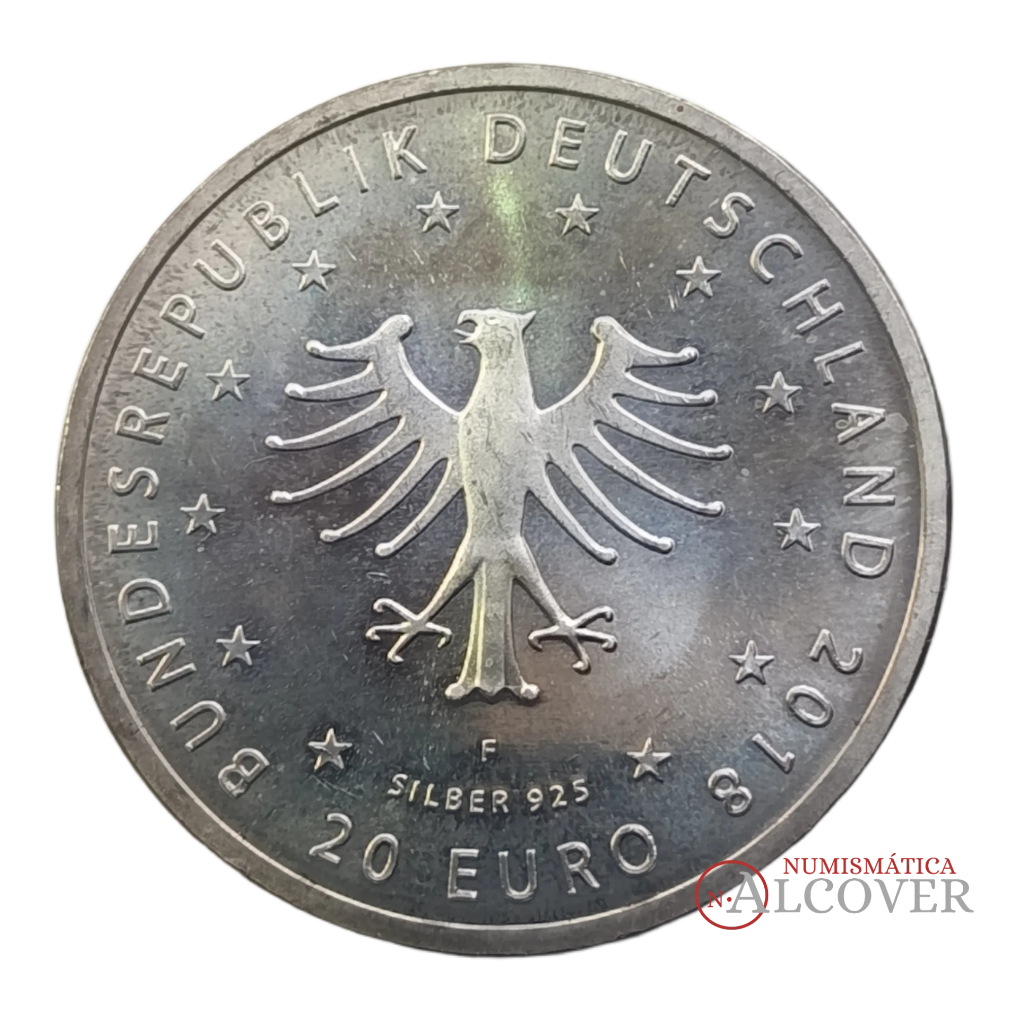 ALEMANIA 20 Euros 2018 Hermanos Grimm "El príncipe rana" SC- - Imagen 2