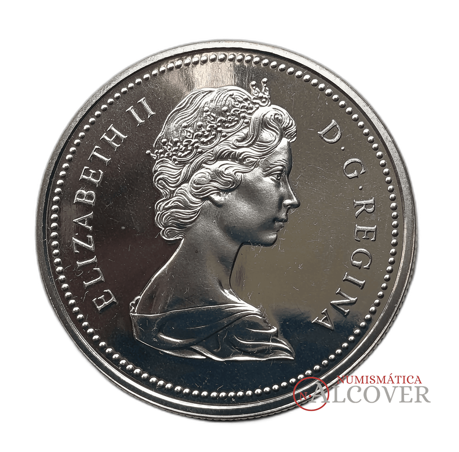 CANADÁ 1 Dólar 1975 centenario de Calgary KM 97 plata SC - Imagen 2
