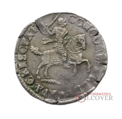 PAÍSES BAJOS DEVENTER 6 stuivers 1688 rijderschelling KM 78 plata BC