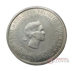 LUXEMBURGO 250 Francos 1963 milenario ciudad de Luxemburgo KM 53 plata SC-
