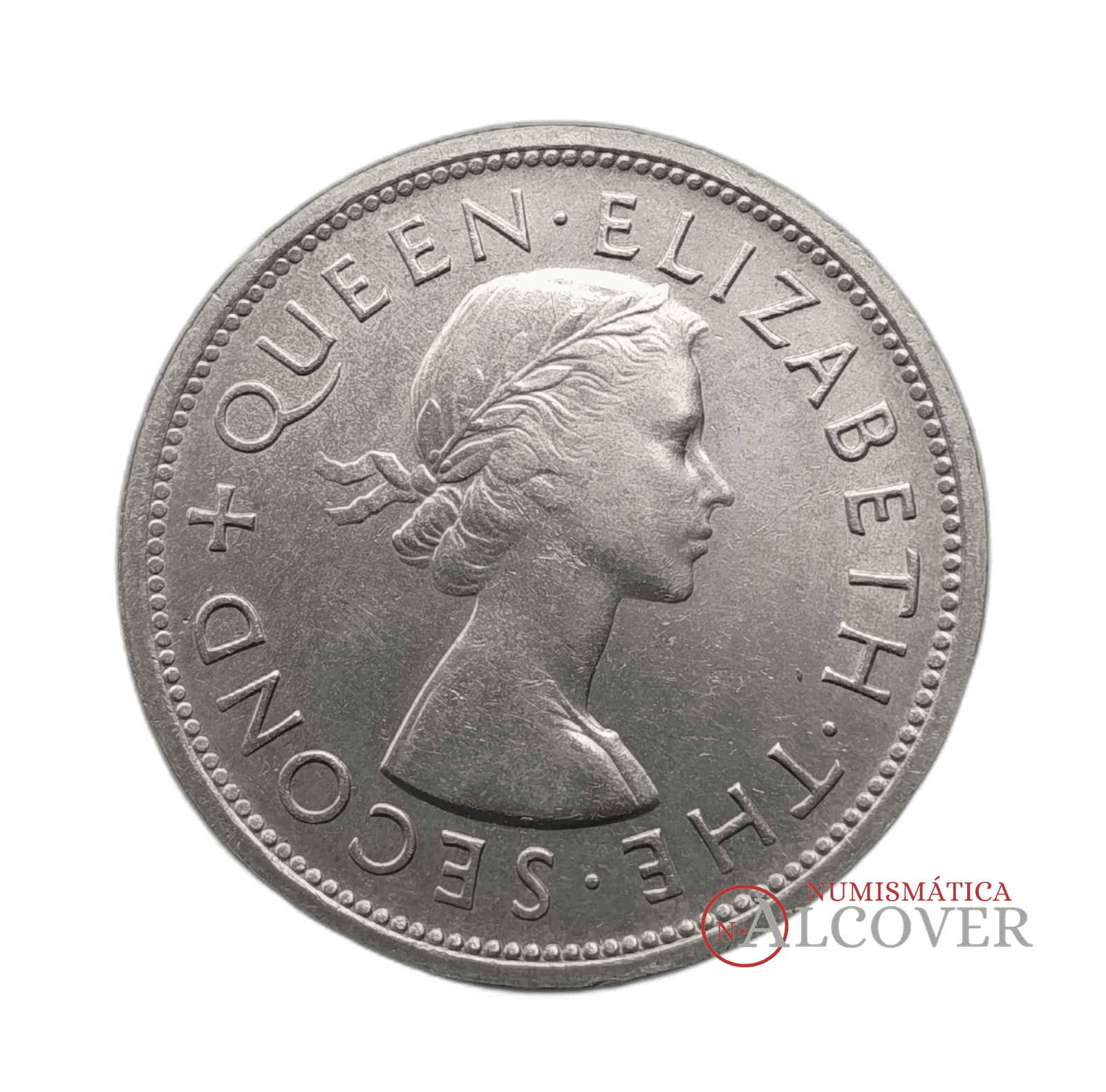 RODESIA DEL SUR 1 corona 1953 Isabel II Cecil Rhodes KM 27 plata EBC - Imagen 2